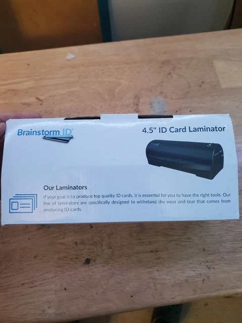 4.5" Teslin ID Card Laminator - Brainstorm ID (ID-LAM-45) - 7 and 10 Mil Support