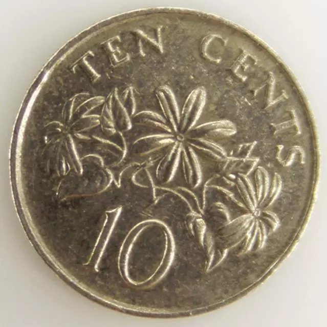 10 Cents  - Copper-Nickel - VF - 1991 - Singapore - Coin [EN]