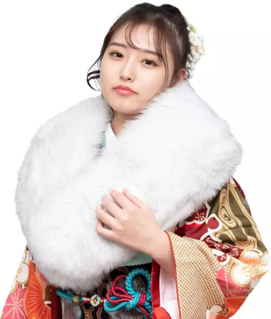 KIMONO SHAWL/FUR SAGAFURS Fur Silver Ladies Japan $248.78 - PicClick