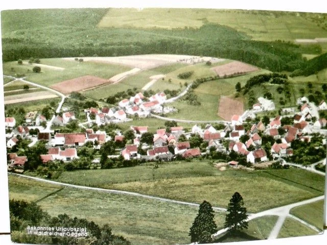 HORBACH IM WESTERWALD. Alte AK farbig. Luftbild, Fliegeraufnahme