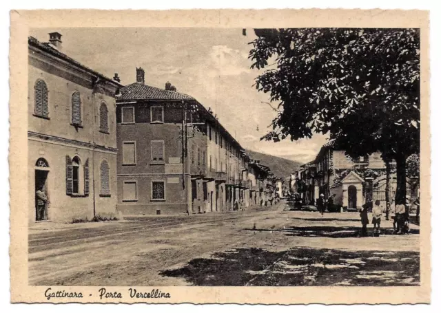 Cartolina GATTINARA - PORTA VERCELLINA (VERCELLI) FG NV ANNI 50