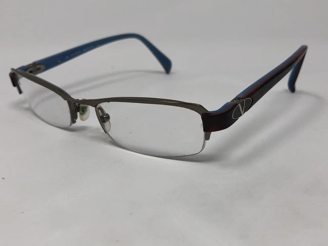 VALENTINO V5590 0NJS Eyeglasses Frame Italy 49-16-130 Brown/Red Tortoise H895