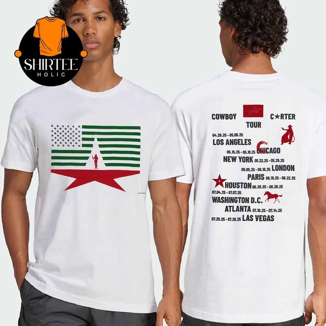 BEYONCE JUNETEENTH 2025 Cowboy Carter Tour Dates 2025 Two Sided T-Shirt ...