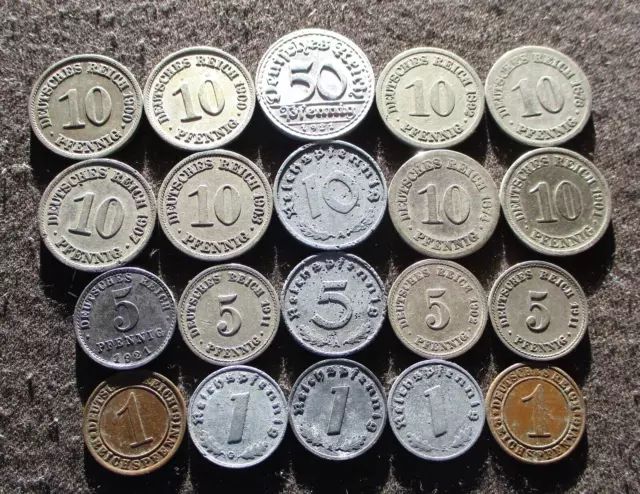 Big Lot Old Coins Germany (German Empire-Weimar Republic-Third Reich) - Mix 241