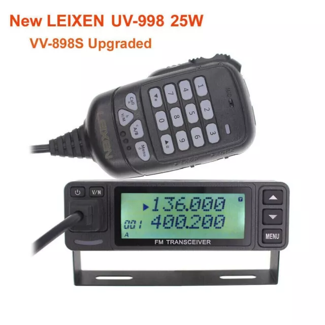 LEIXEN-Radio UV-998 de banda Dual para aficionados, dispositivo móvil de 2 vías