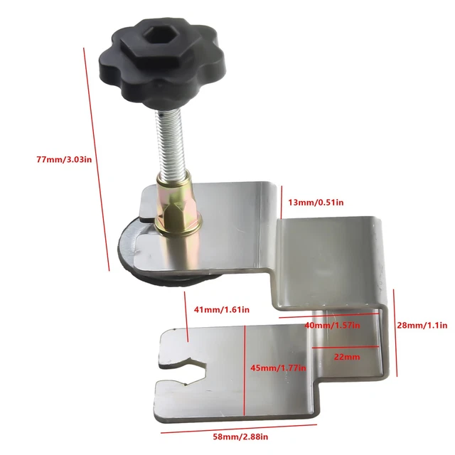 Gabarit De Montage De Porte D'Armoires - Outil En Alliage Aluminium Fixation Facile Des Charnieres Pour Armoires Sans Cadre 98880606