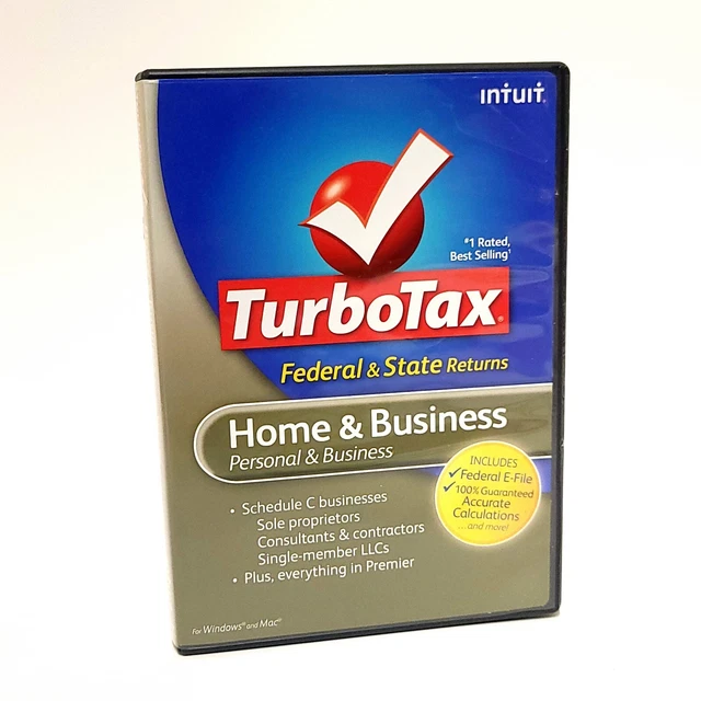 Intuit Home & Business Tax Preparation 2013 Home & Business Federal State