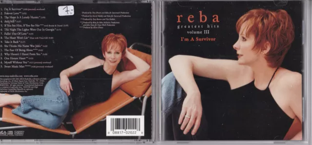 Reba McEntire -Greatest Hits Volume III - I'm A Survivor- CD HDCD near mint