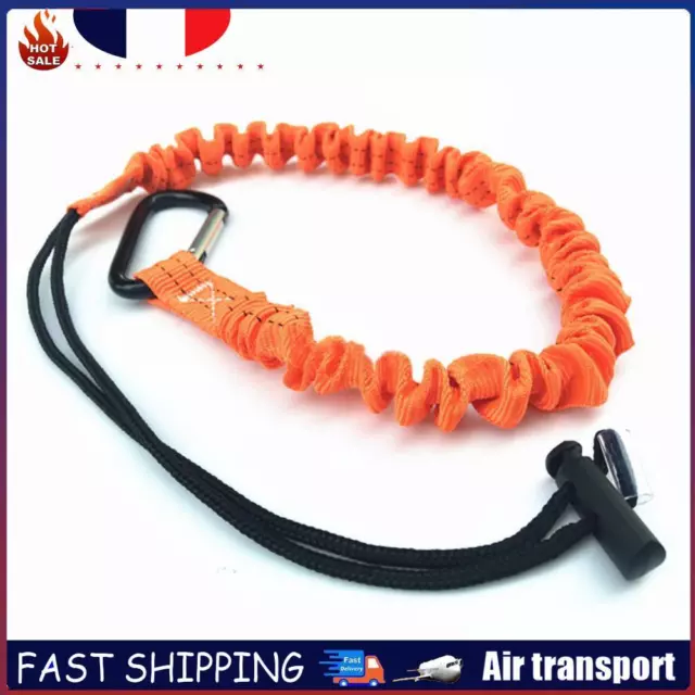 Bicycle Elastic Leash Belt Nylon Parent-Child MTB Bike Towing Rope (Orange) FR