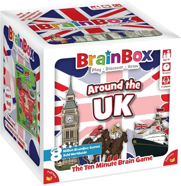 Brainbox Around The UK Refresh 2022 Card Game Ages 8 1 Players 10 Minutes Pl