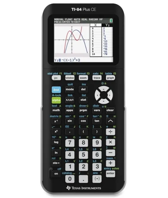 Texas Instruments Ti84 Plus CE Graphing Calculator