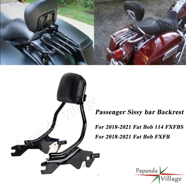 WOWTK 22.2inch Sissy Bar Passenger Backrest Fits for Harley Street Bob WOWTK 22.2inch Sissy Bar Passenger Backrest Fits for Harley Street Bob