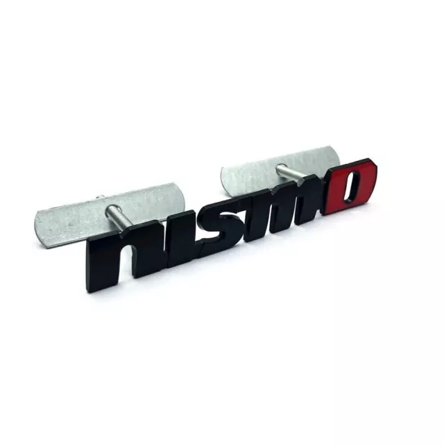 1x Black fits Nismo Metal Car Front Grill Grilles Badge Black Emblem Decal