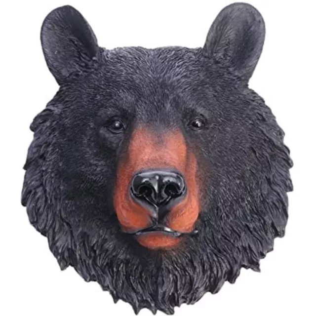 Latex Mould To Make Detailed 3D BearHead Wall Plaque for Plaster or Concrete