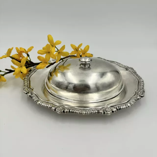 VTG Oneida Silverplate Covered Butter Dish