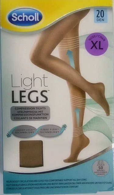 Scholl Light Legs Strumpfhose 20 Den Größe XL Farbe NUDE