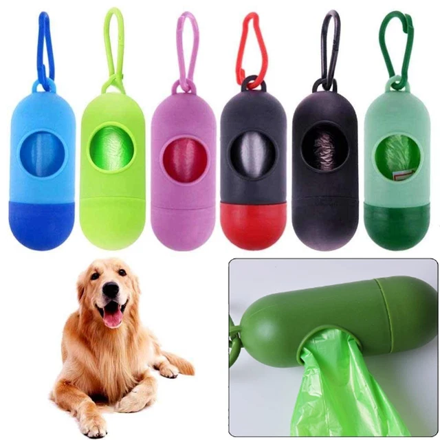Pet Poop Bag Dispenser Dog Puppy Pick-Up Garbage Waste Poo Bags Pouch Holder AU