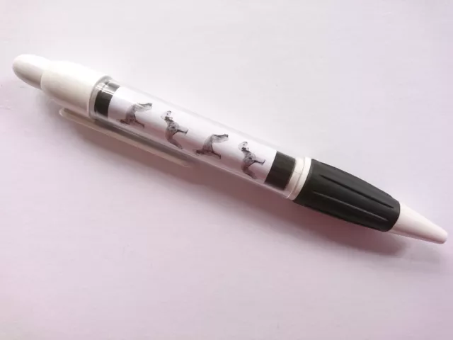 Bedlington Terrier Retractable Ball Pen Black Ink by Curiosity Crafts