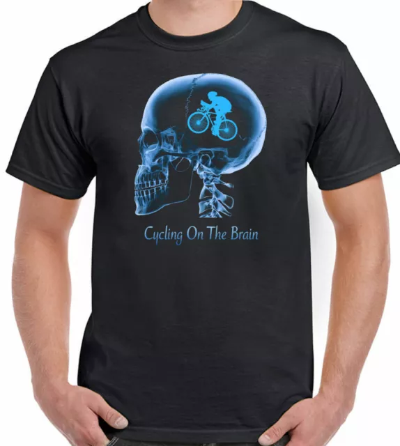 Cycling on The Brain  Mens Funny T-Shirt Bike Cycling Bicycle Mountain Road BMX