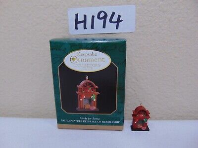 Hallmark Keepsake Christmas Ornament In Box Miniature Ready For Santa 1997