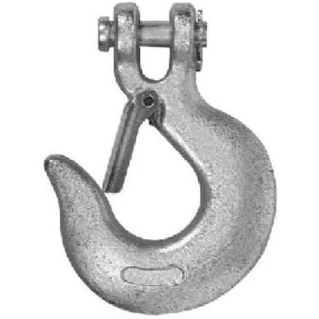 Campbell T9700524 Grade 43 Forged Steel Clevis Slip Hook with Latch, Import,