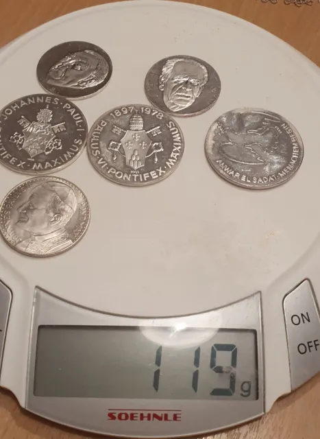 silbermünzen Medaillen Deutsches Reich konvolut  1 Kilo