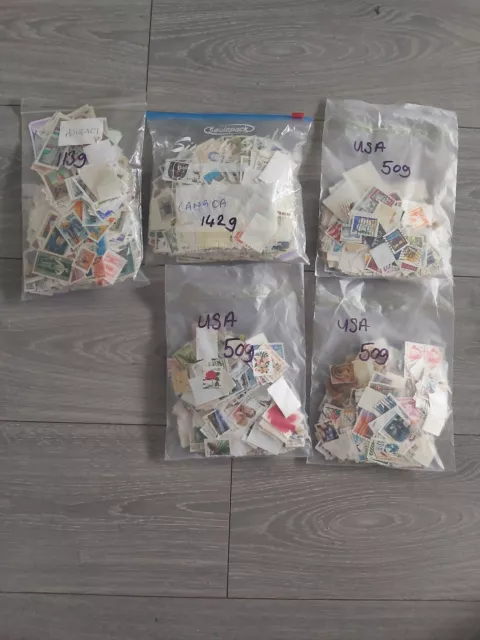 Kiloware Stamps Off Paper Mixed