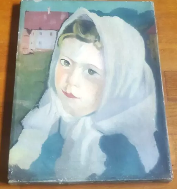 Aus einer Auflösung: tolles altes Ölbild eines Mädchens
