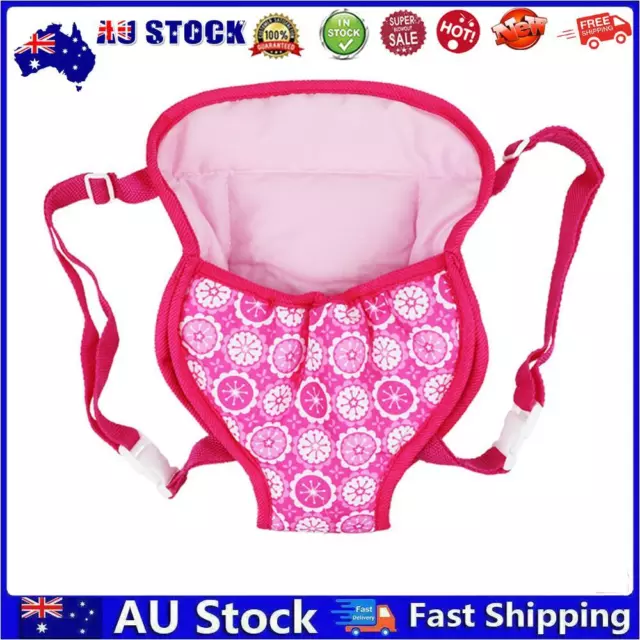 AU Outdoor Doll Travel Storage Bag with Adjustable Straps for New Born Baby Doll