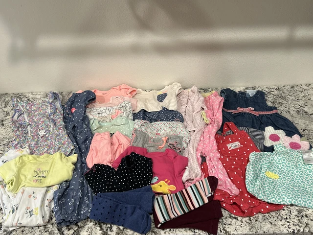 23 Pc Lot Baby Girl 6 Mos Lot Spring Summer Baby Gap Old Navy Outfits Rompers