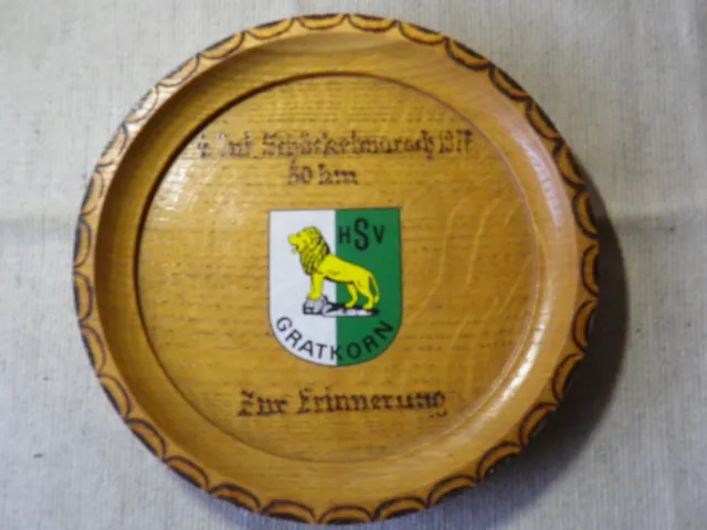 Erinnerungsteller 4.Int.Schöckelmarsch  HSV Gratkorn 1977 - Österr.Bundesheer