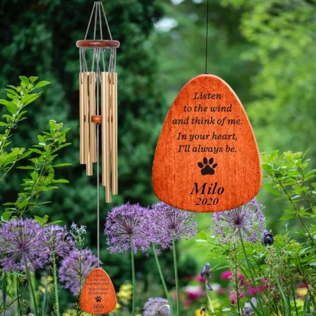 Pet Sympathy Memorial Windspiele Hund Katze Verlust Schild Garten UK SCHNELLE LIEFERUNG