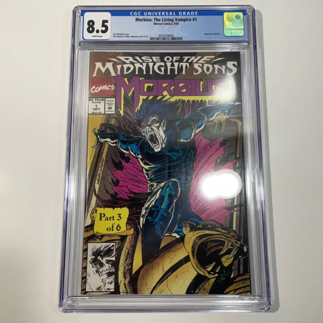 Morbius: The Living Vampire CGC 8.5 Marvel Comics 1992 Rise of the Midnight Sons