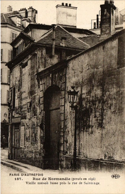 CPA Paris 3rd Paris-Rue de Normandie-Vieille house bass place la rue (313858)