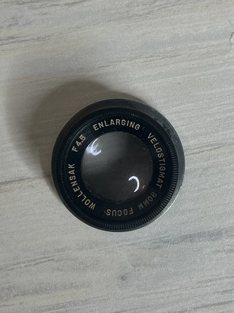 Lente de ampliación Wollensak 90 mm Focus F/4,5 velostigma - para repuestos o reparación