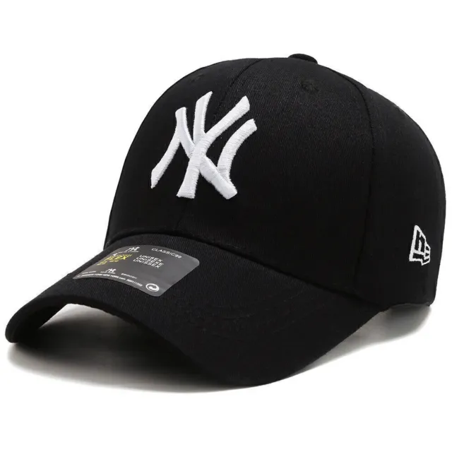 New Era Men Women Baseball Cap.mlb New York Yankees Stretch Fit Black Hat Uk