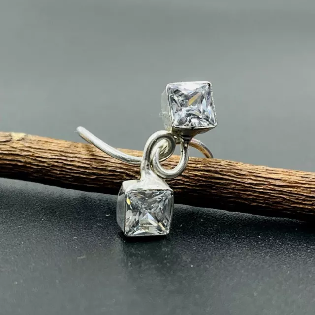 925 Sterling Silver White Topaz Gemstone Handmade Jewelry Adjustable Wire Ring
