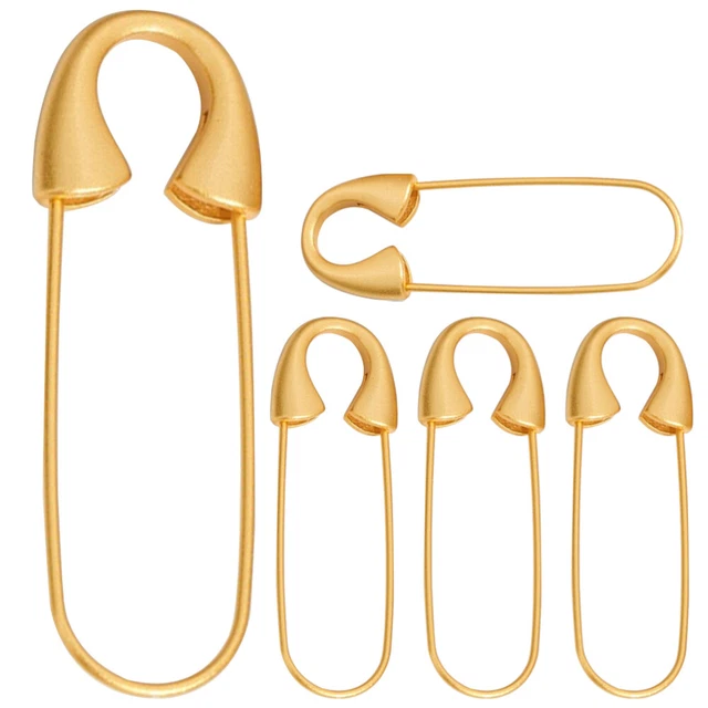 5 Pcs Gold Pin Decorative Brooch Metal Brooches Craft Badge