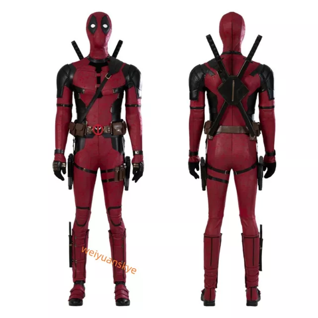 Deadpool 3 Costume Accessories Wade Wilson Cosplay Outfit Newest Red Mask  Belt