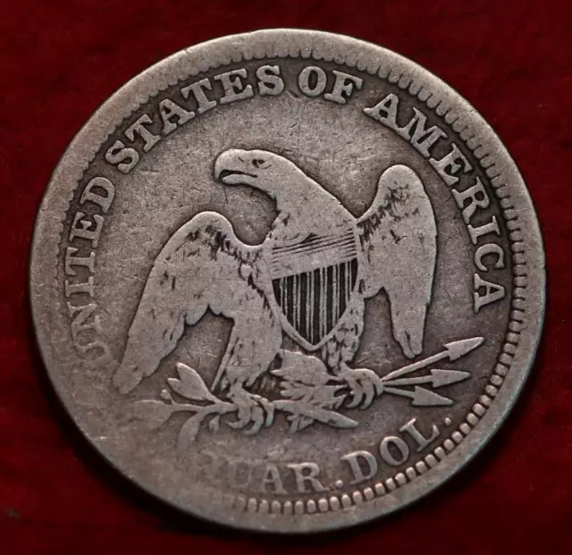 1854 Philadelphia Mint Silver Seated Liberty Quarter 2