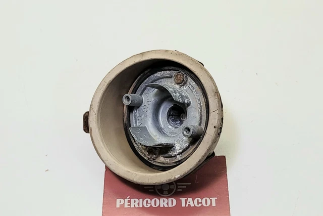 Pendentif vintage en argent sterling, quartz fumé, péridot et nacre - France