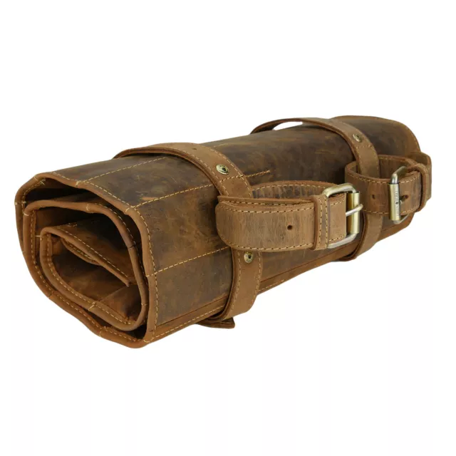 Greenburry Vintage 1690M-25 Leder Wekzeugtasche Werkzeugrolle Tool Bag 3