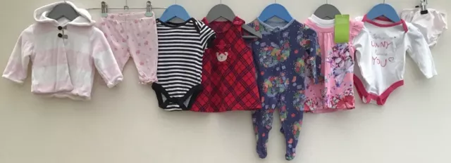 Pacchetto vestiti per bambine 0-3 Primark Next F&F Topomini George TU