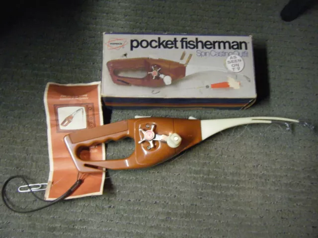 VINTAGE POPEIL'S POCKET Fisherman Spin Casting Outfit All in One 1972  $14.95 - PicClick