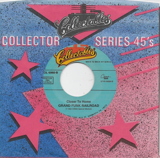 GRAND FUNK RAILROAD  Closer To Home / The Loco-Motion 45