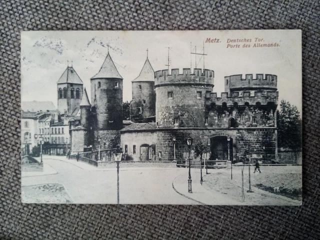 Cpa Metz La Porte Des Allemands