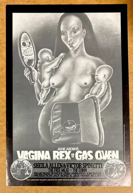 Vagina Rex And The Gas Oven (Jane Arden) Advertising Poster By Alan Aldridge