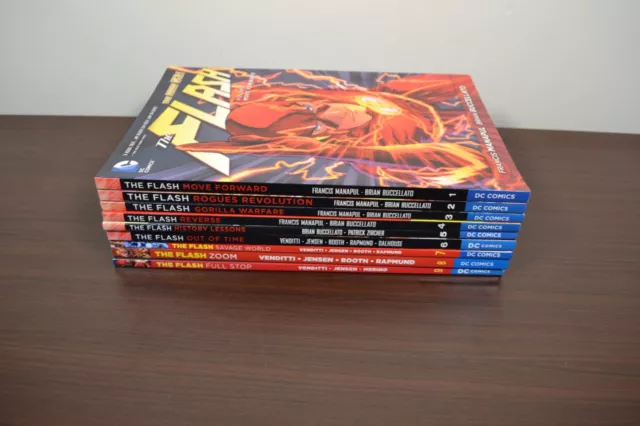 DC Comics The Flash Graphic Novel Lot of 9 - New 52 Volumes 1-9