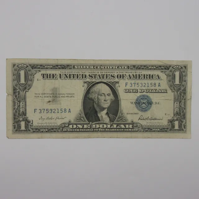 1957 $1.00 SILVER CERTIFICATE U.S. Bank Note Series 1957