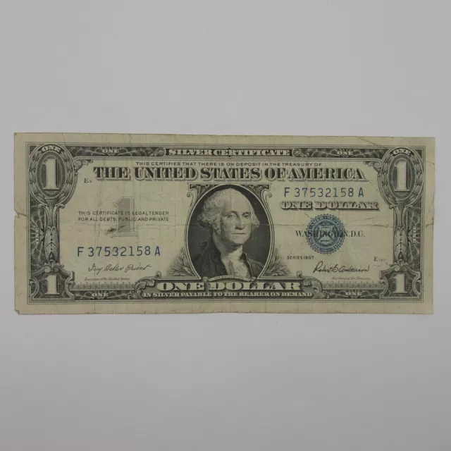 1957 $1.00 SILVER CERTIFICATE U.S. Bank Note Series 1957